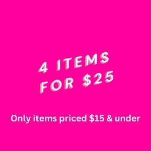 Women’s clothing bundle 4 items for $25